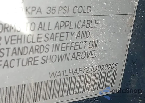 2018 Audi Q7 2.0T Premium from USA, damaged, VIN WA1LHAF72JD020206